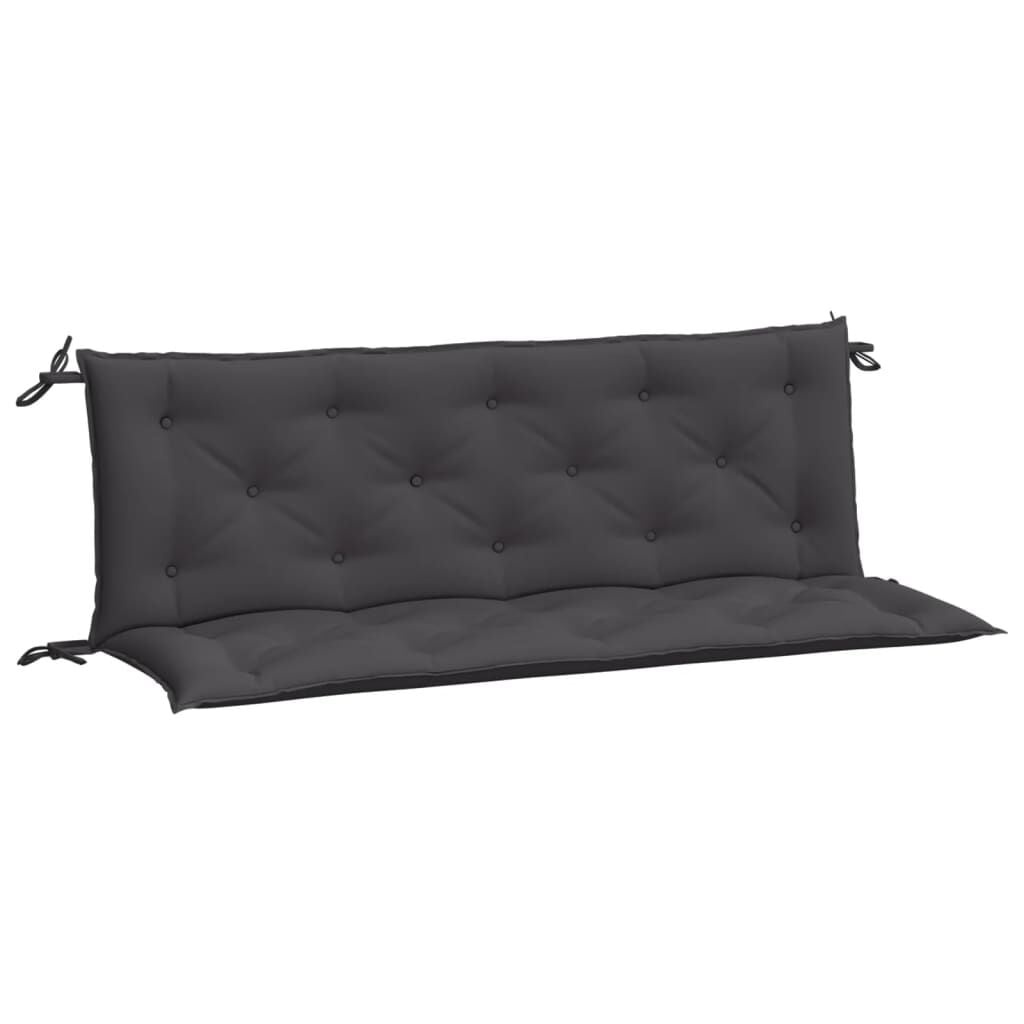 vidaXL Tuinbankkussens 2 st 150x50x7 cm oxford stof antracietkleurig