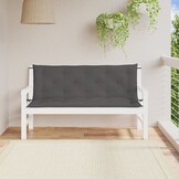 vidaXL Tuinbankkussens 2 st 150x50x7 cm oxford stof antracietkleurig