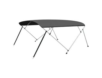 vidaXL Biminitop 4-boogs 243x(230-244)x137 cm antracietkleurig