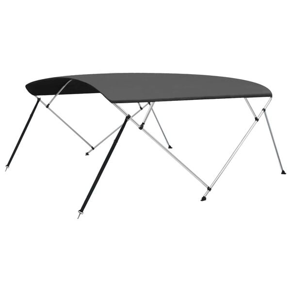 vidaXL Biminitop 4-boogs 243x(230-244)x137 cm antracietkleurig