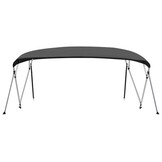 vidaXL Biminitop 4-boogs 243x(230-244)x137 cm antracietkleurig