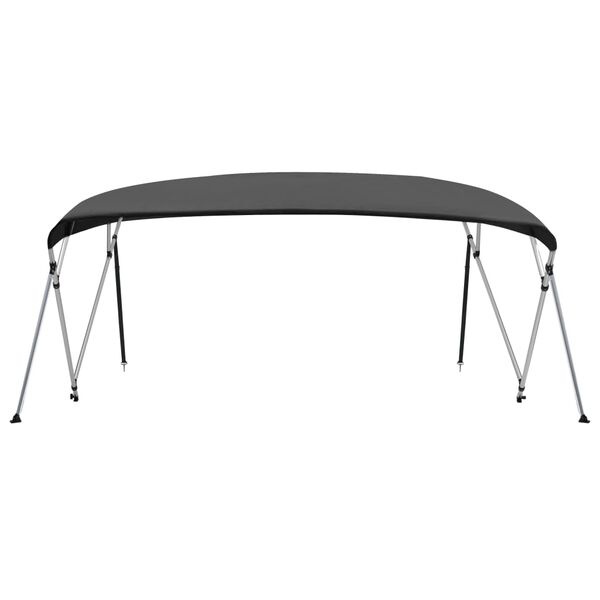 vidaXL Biminitop 4-boogs 243x(230-244)x137 cm antracietkleurig