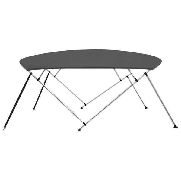 Biminitop Bootluifel 4-Boogs 243x(230-244)x137 cm Antraciet 50% Korting