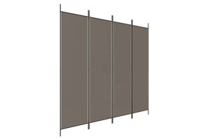 VidaXL Kamerscherm 4 Panelen 200x200 cm Antraciet - 33% Korting
