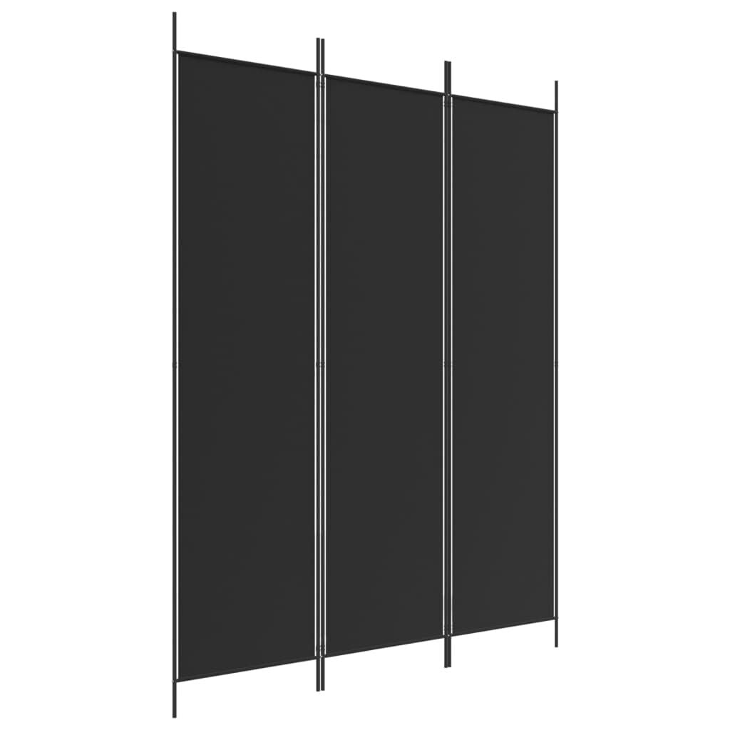 vidaXL Kamerscherm 3 Panelen Zwart - 150x200 cm - 33% Korting