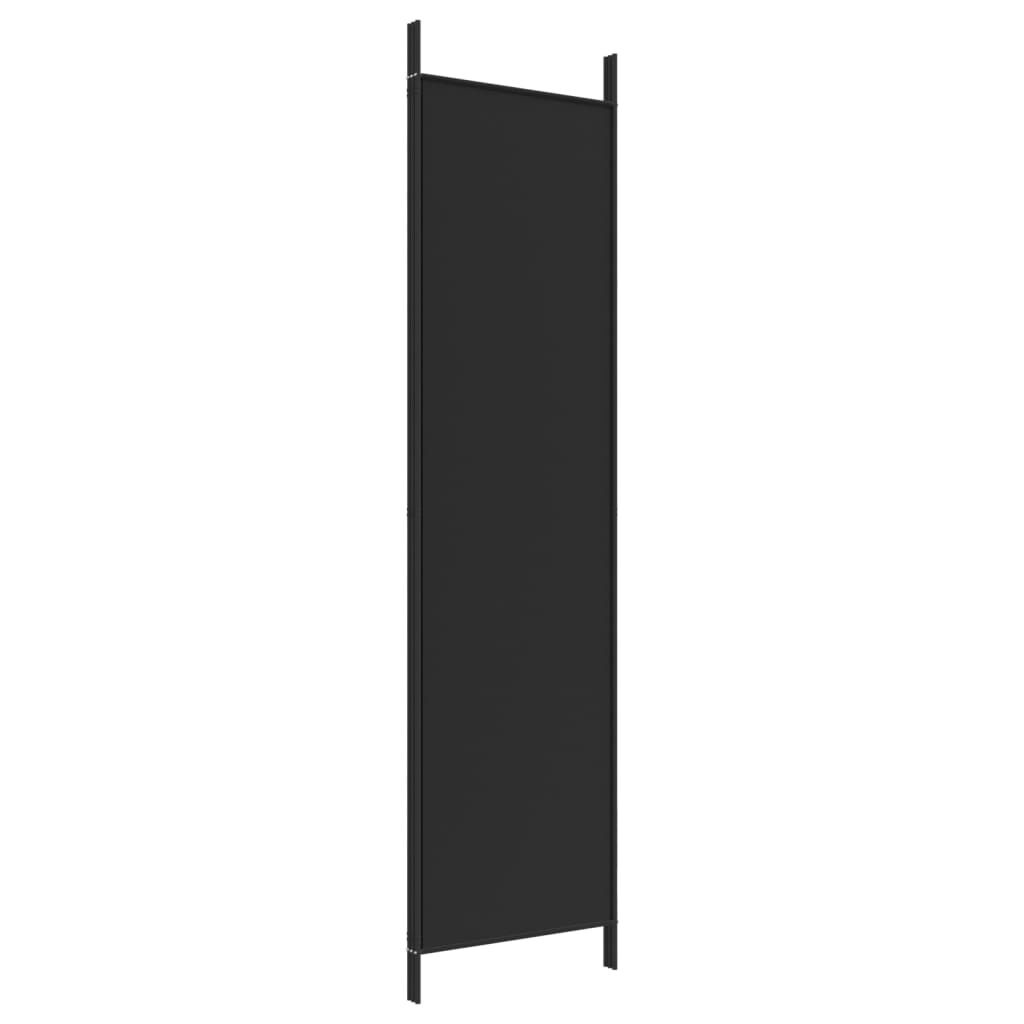 vidaXL Kamerscherm met 3 panelen 150x200 cm stof zwart