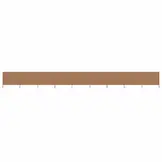vidaXL Windscherm 9-panelen 1200x120 cm stof taupe