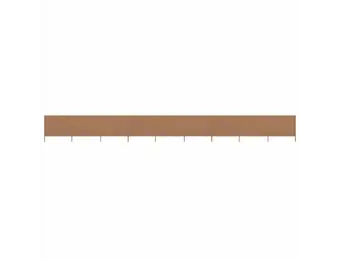 vidaXL Windscherm 9-panelen 1200x120 cm stof taupe