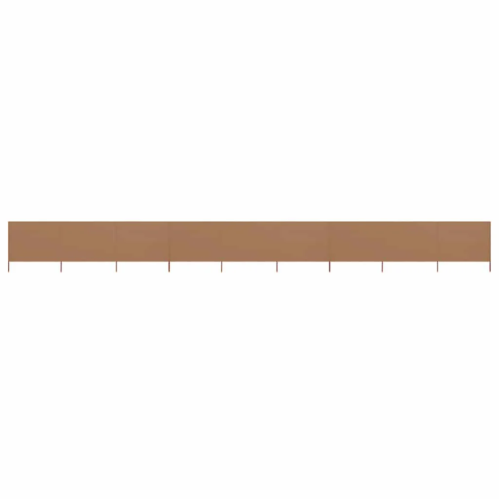 VidaXL Windscherm 9-Panelen Taupe - 60% Korting