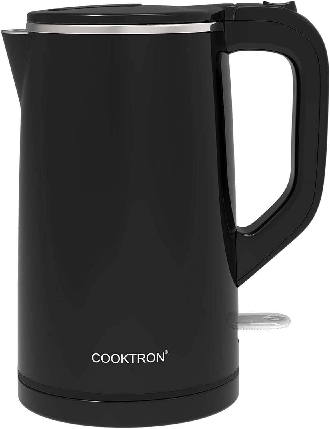 Cooktron Stille Waterkoker 1,7 Liter - Dubbelwandig - Zwart - 2000W
