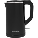 Cooktron Stille Waterkoker 1,7 Liter - Dubbelwandig - Zwart - 2000W