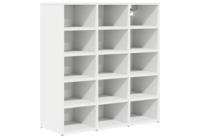 VidaXL Schoenenkast Wit Bewerkt Hout 77,5x30x83,5 cm - 34% Korting
