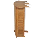 vidaXL Bartafel inklapbaar 155x53x105 cm massief teakhout