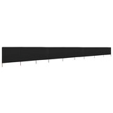 vidaXL Windscherm 9-panelen 1200x160 cm Zwart - 54% Korting!