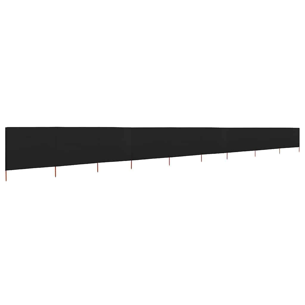 vidaXL Windscherm 9-panelen 1200x160 cm Zwart - 54% Korting!