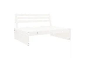 Tuinmiddenbank Grenenhout Wit 120x80 cm - 52% Korting!