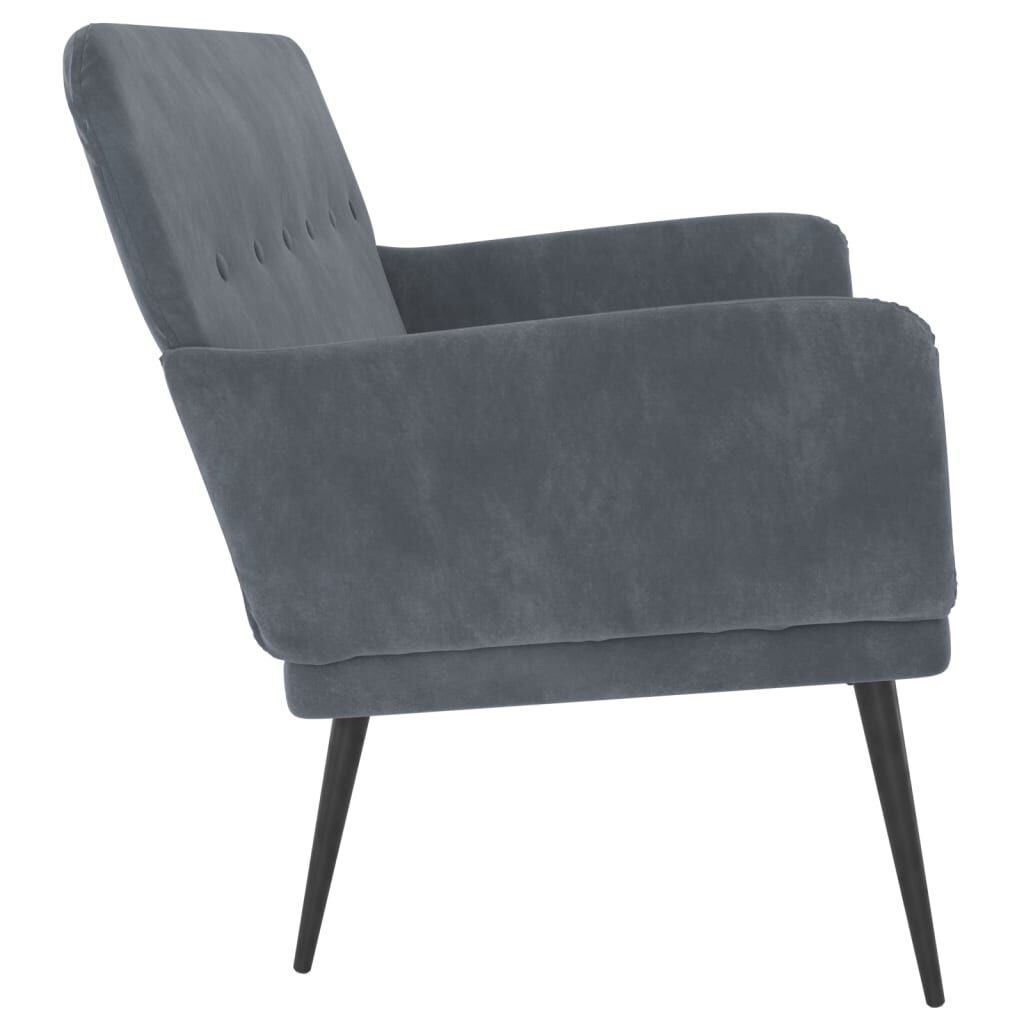 Donkergrijs Fluweel Bankje 108x79x79 cm - 34% Korting!