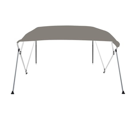 vidaXL Biminitop 4 bogen 243x196x137 cm grijs