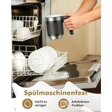 Rafow 5-in-1 Elektrische Melkopschuimer 320ml - Zwart