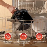 TOPZEE Heteluchtfriteuse 5 Liter - Airfryer met kijkvenster en 12 programma's - Zwart