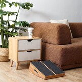 Professioneel houten schuine plank, verstelbare hellingsplank en kuitstretcher, rekplank - extra ontwerp met zijhandgreep voor draagbaarheid - 16" x 12,5", 5 posities