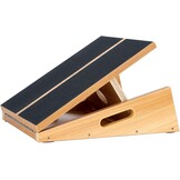 Professioneel houten schuine plank, verstelbare hellingsplank en kuitstretcher, rekplank - extra ontwerp met zijhandgreep voor draagbaarheid - 16" x 12,5", 5 posities