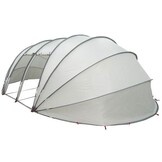 vidaXL Zwembad Tent Koepel Grijs 640 x 432 x 205 cm