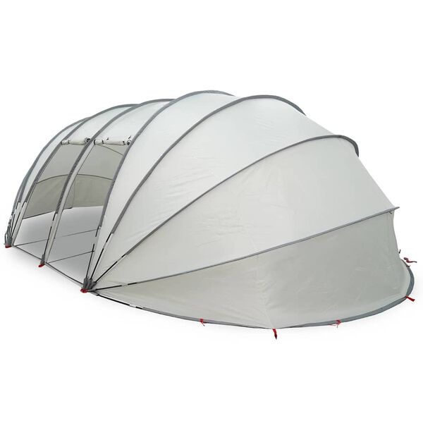 vidaXL Zwembad Tent Koepel Grijs 640 x 432 x 205 cm