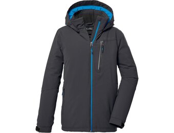 Killtec Functionele Winterjas voor Jongens met Capuchon KOW 159 Zwart Blauw - Maat 176