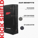Starpro Kick Shield Trapkussen voor Muay Thai en MMA - Zwart - 60x30x15 cm