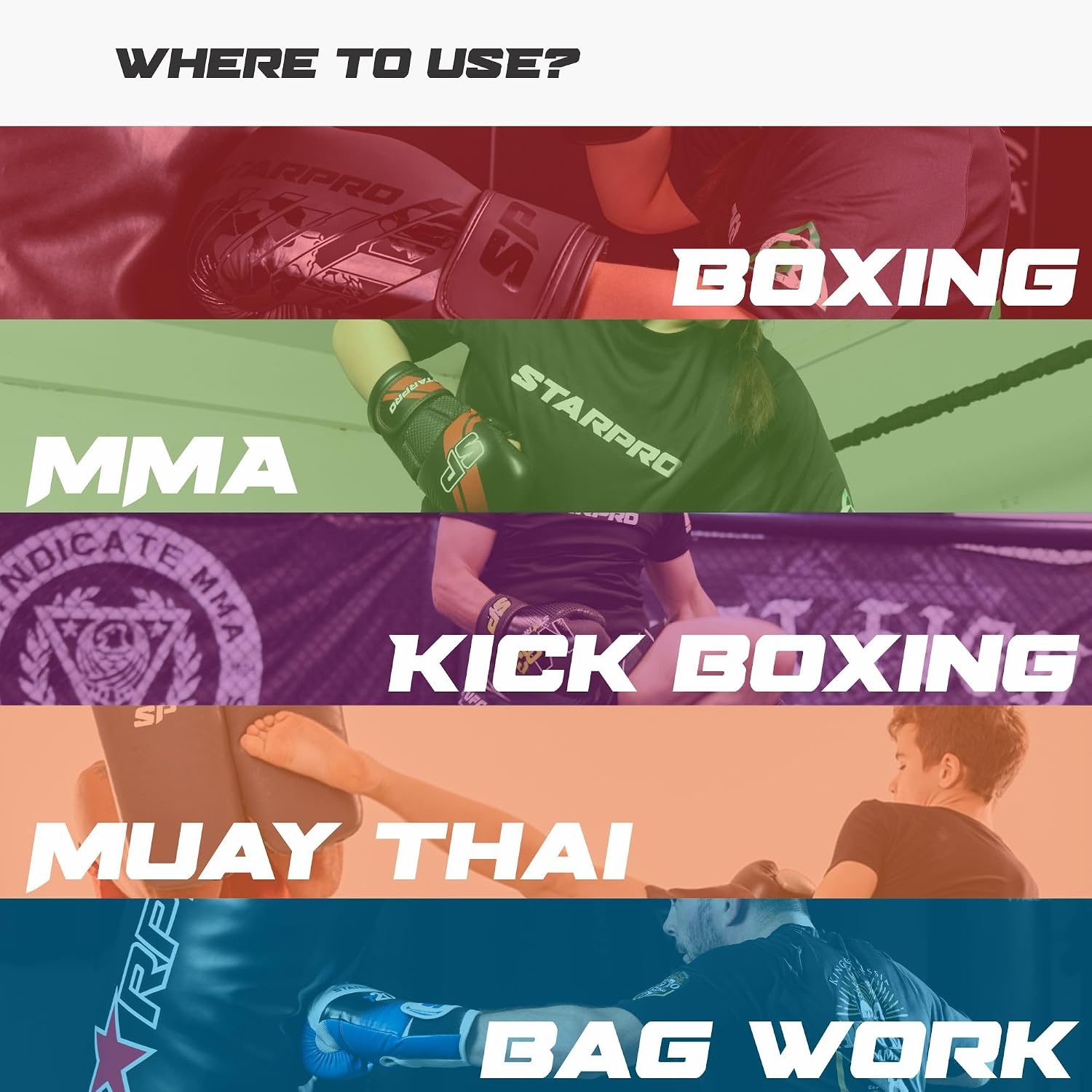 Starpro Kick Shield Trapkussen voor Muay Thai en MMA - Zwart - 60x30x15 cm