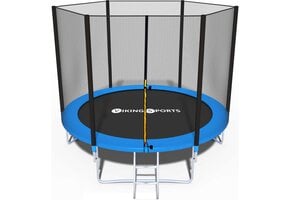Trampoline 305 cm Blauw met Veiligheidsnet & Ladder | 35% Korting