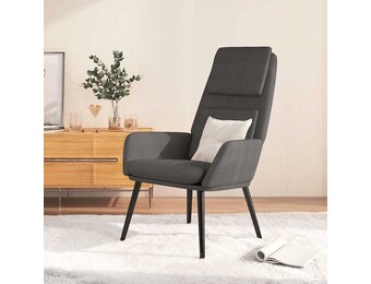 Relaxstoel stof donkergrijs - 34% korting