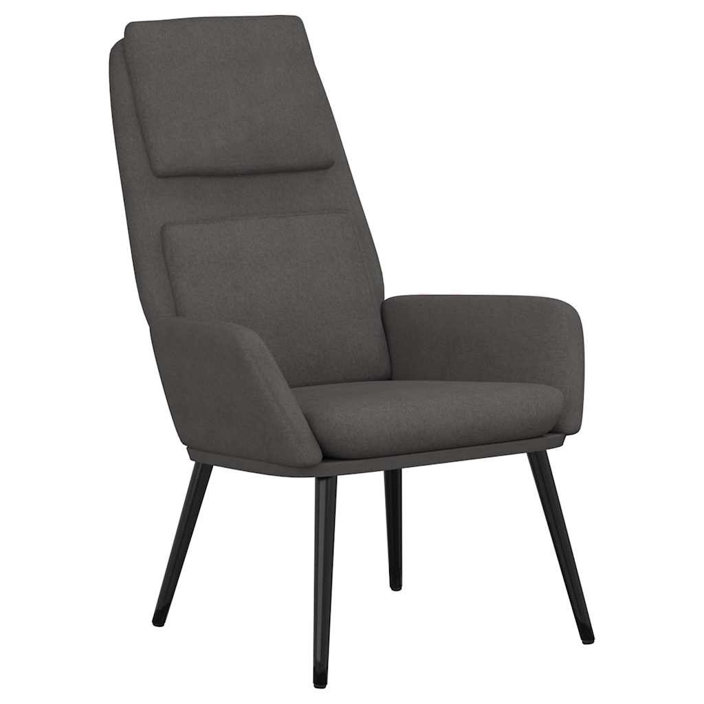 Relaxstoel stof donkergrijs - 34% korting