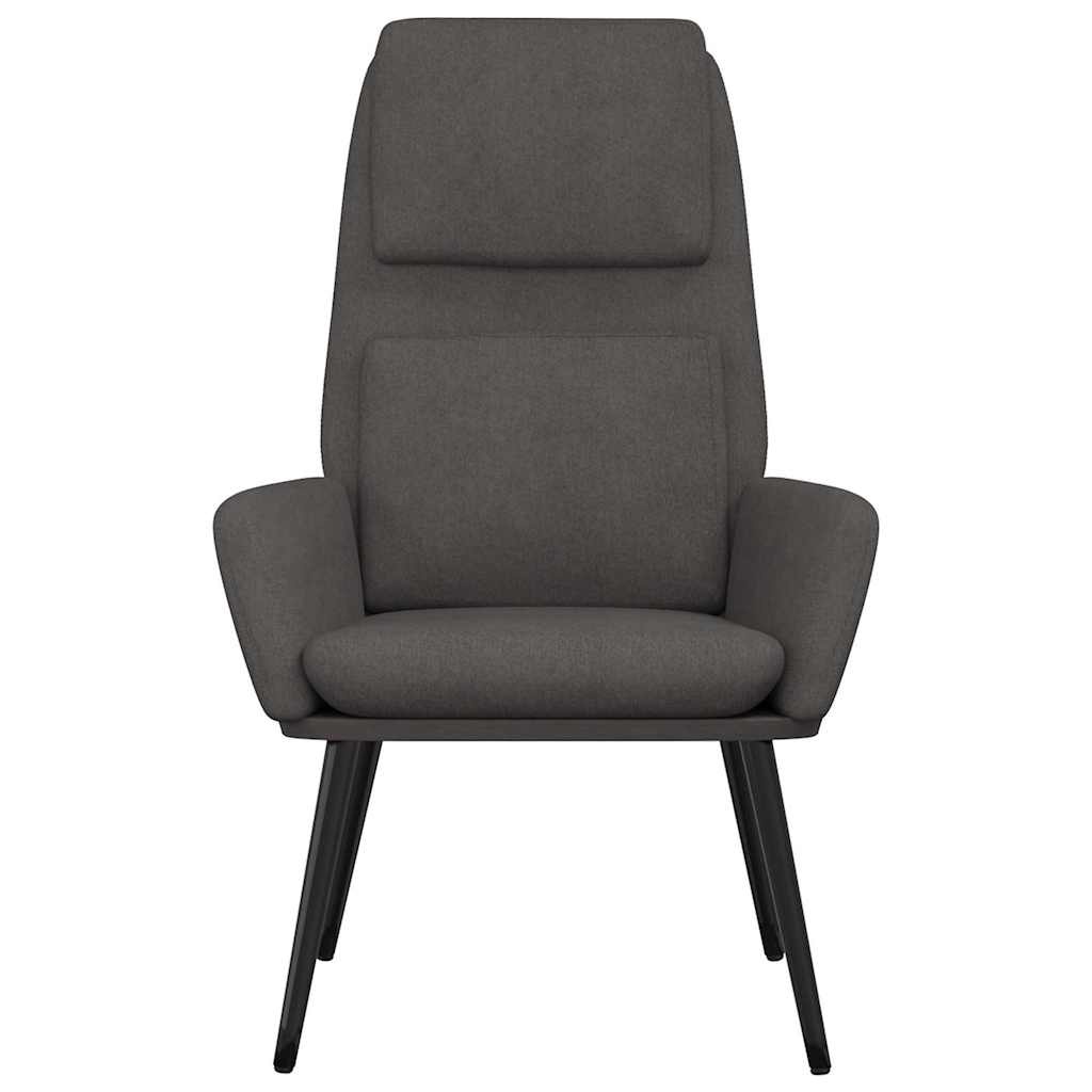 Relaxstoel stof donkergrijs - 34% korting