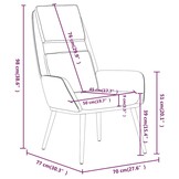 Relaxstoel stof donkergrijs - 34% korting