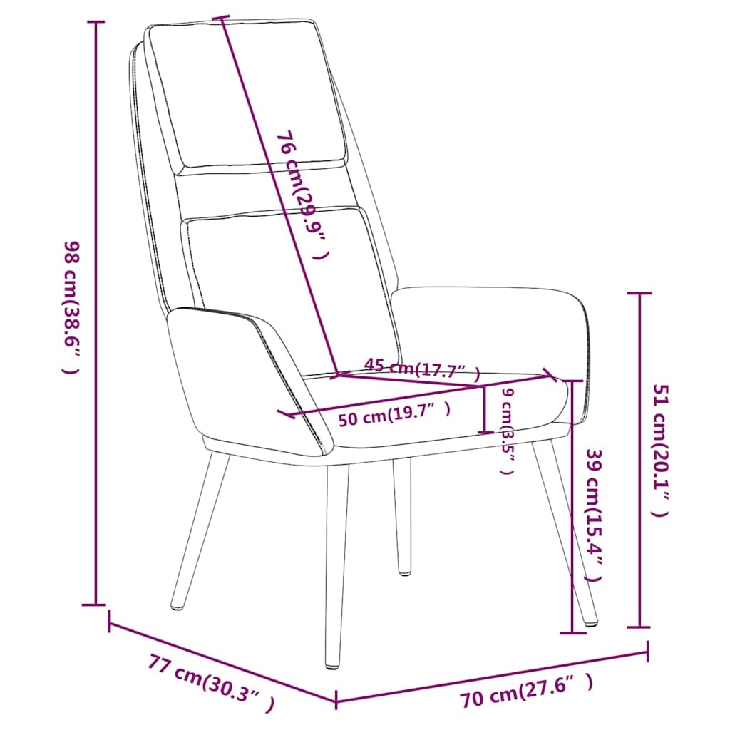 Relaxstoel stof donkergrijs - 34% korting