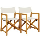Regisseursstoelen Crèmewit - 54% Korting - 2 Stuks