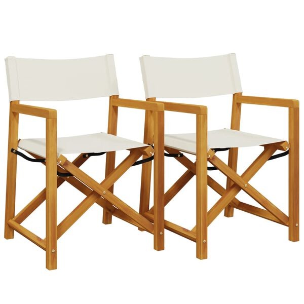 Regisseursstoelen Crèmewit - 54% Korting - 2 Stuks