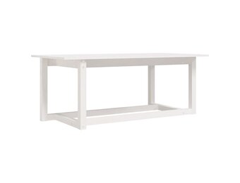 Salontafel Grenenhout Wit 110x55x45 cm - 75% Korting