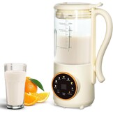 Notenmelkmaker 1,4L, Automatische Sojamelkmaker, met Vertragingsinstelling, Zelfreinigend, LED-scherm, voor het Maken van Zelfgemaakte Plantaardige Melk