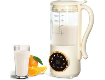 Notenmelkmaker 1,4L, Automatische Sojamelkmaker, met Vertragingsinstelling, Zelfreinigend, LED-scherm, voor het Maken van Zelfgemaakte Plantaardige Melk