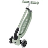 Globber - GO•UP Baby 360 Lights – schaalbare step met 3 wielen met zitting en rugleuning, voor kinderen van 15 maanden tot 6 jaar, saliegroen