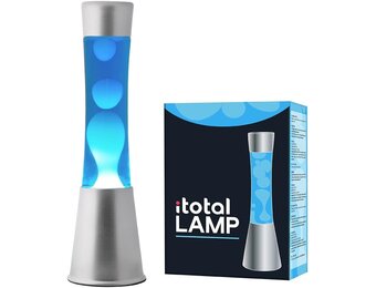 I-TOTAL® Magma lavalamp, 40 cm (vloeibaar blauw/ witte was 1)