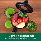 Fretta Slow Juicer - 108mm vulopening - 200W - BPA-vrij - Zwart
