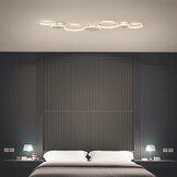 BAYHT Led-plafondlamp voor woonkamer, led-plafondlamp, wit, rond, dimbaar, 62 W, 5300 lm, met afstandsbediening, 3000 K-6500 K, geschikt voor woonkamer, slaapkamer plafondlamp