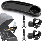kinderwagen dienblad met 2 haken