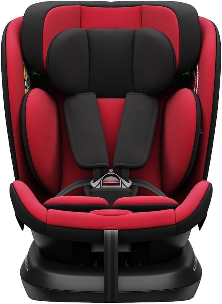 Reecle I-Size Car Seat, 360° Rotatable with ISOFIX, 40-150 cm (0~36 kg), Approx. 0-12 Years (Red)