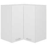 vidaXL Hanghoekkast Lyon 57x57x60 cm bewerkt hout wit