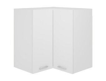 vidaXL Hanghoekkast Lyon 57x57x60 cm bewerkt hout wit